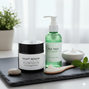 Clear Skin Duo (Tree Anti-Acne Face Wash & Retinol Night Repair Cream)