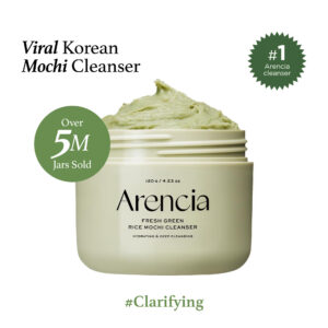 Arencia Fresh Green Rice Mochi Cleanser – Cleanser, Mask & Makeup Remover (120g)
